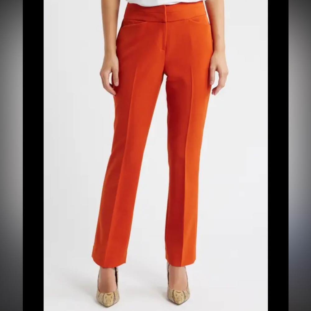 Sanctuary Women's Vibrant Orange Straight Leg Pants